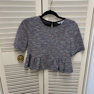 Cropped Peplum Top
